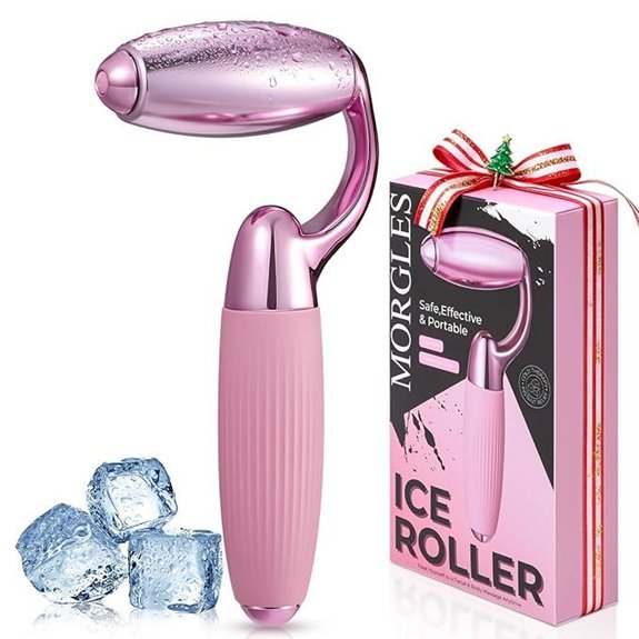 MORGLES Ice Face Roller for Puffiness & Skin Tightening