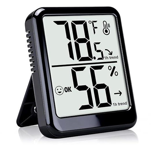Indoor Thermometer & Hygrometer with Digital Display
