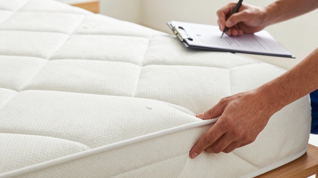 inspect mattress for damages