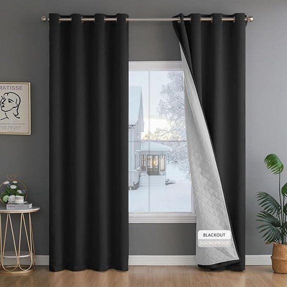 3-in-1 Insulated Winter Curtains with Liner