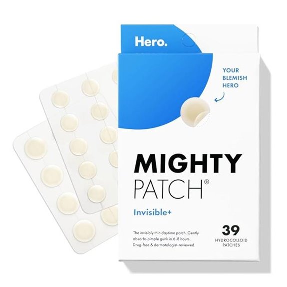 Mighty Patch Invisible+ Acne Pimple Patches (39 Count)