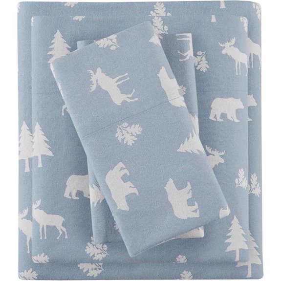 Comfort Spaces King Flannel Sheet Set with Elastic Pocket