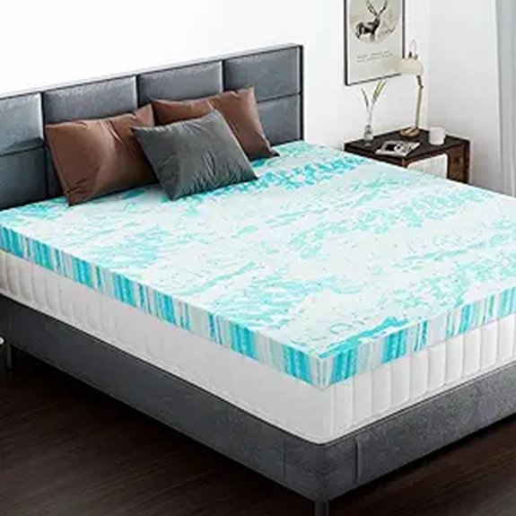 DUMOS Gel Memory Foam Mattress Topper King