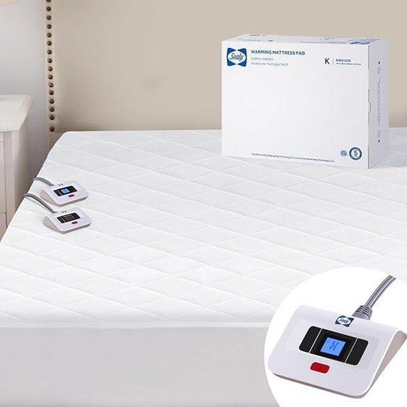 Sealy Heated Mattress Pad with Dual Controller King
