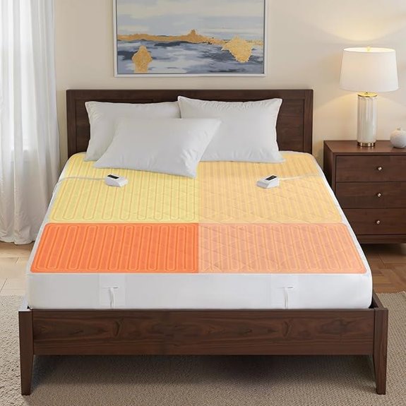 Serta King Heated Mattress Pad with Dual Controls