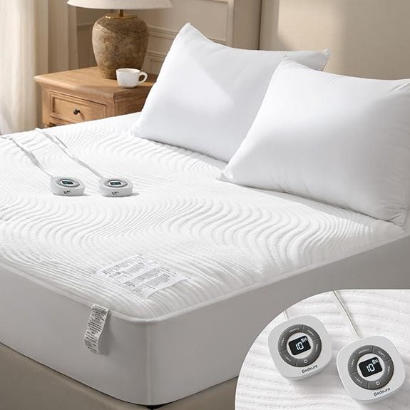 Bedsure King Heated Mattress Pad with Dual Controls