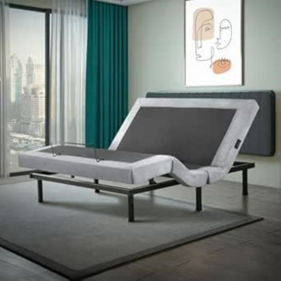 King Adjustable Bed Base with Massage and Remote