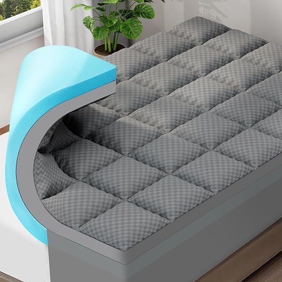 OLANLY King Size Memory Foam Mattress Topper