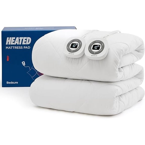 Bedsure King Heated Mattress Pad with Dual Controls