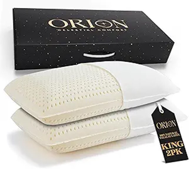 ORION Talalay Latex King Pillows Set of 2