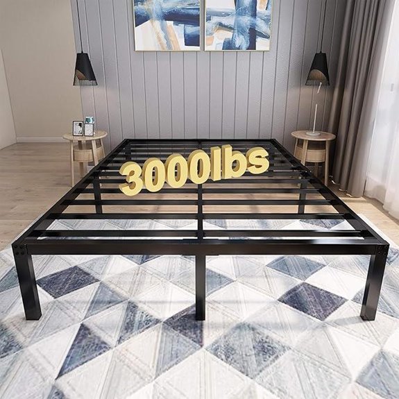 45MinST Cal King Steel Platform Bed Frame