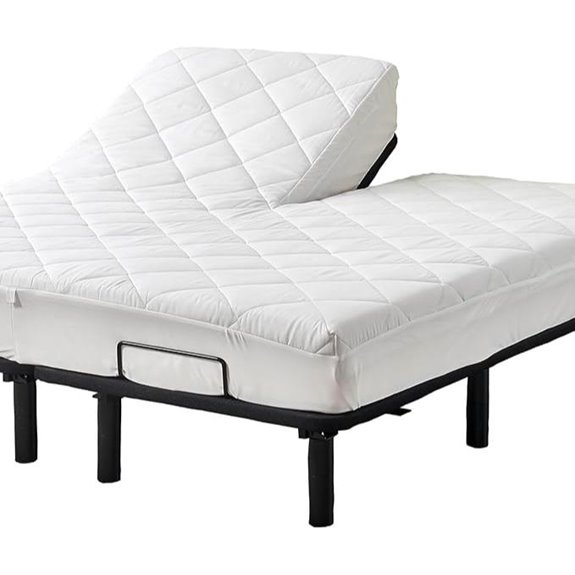 Kingnex Split Top Mattress Topper with Elastic Pocket