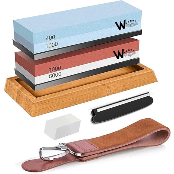 Wucgea Knife Sharpening Stone Kit with Grits