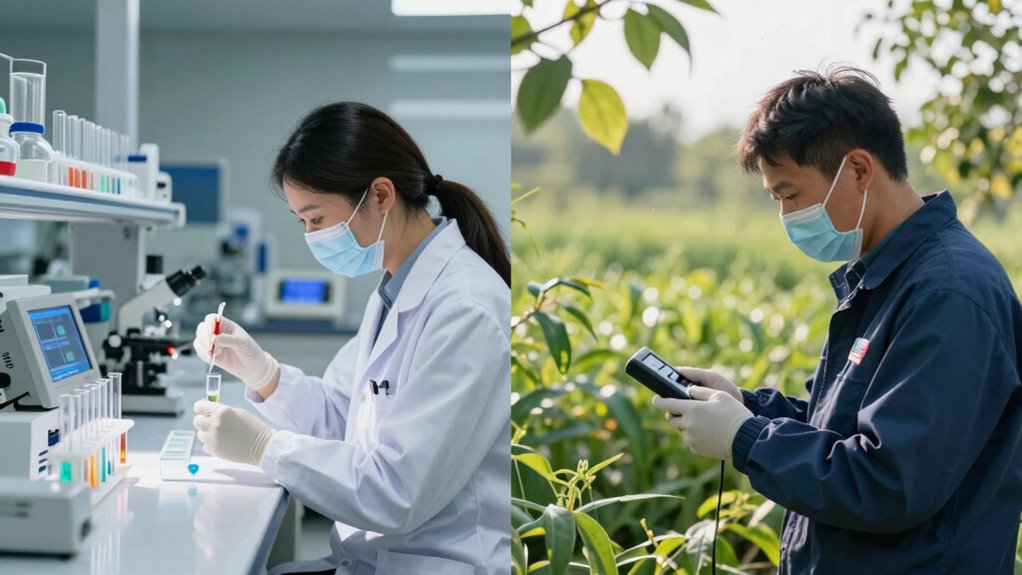 lab versus field voc testing