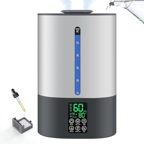 6L Humidifier for Bedroom and Large Rooms