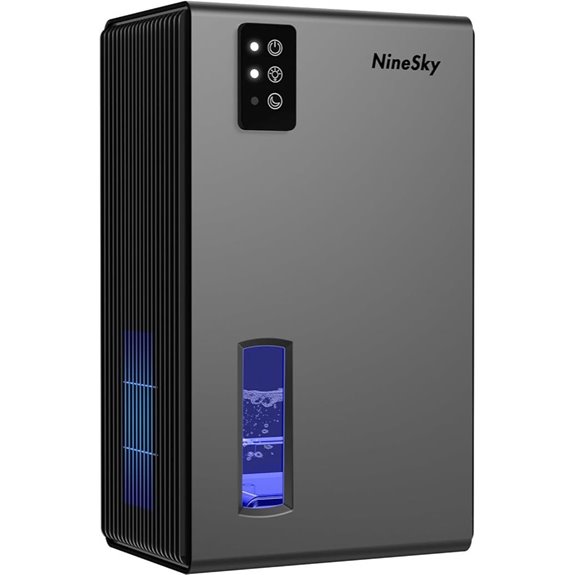 NineSky 95 OZ Home Dehumidifier with LED Light
