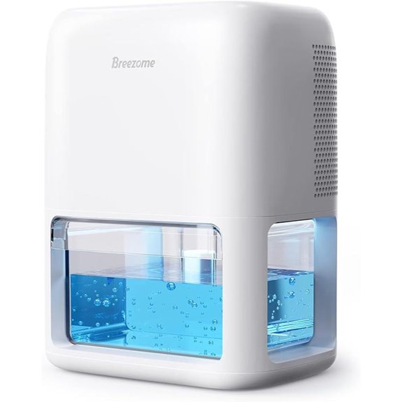 BREEZOME 60 OZ Dehumidifier with Light and Timer