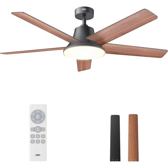 large ceiling fan with lights