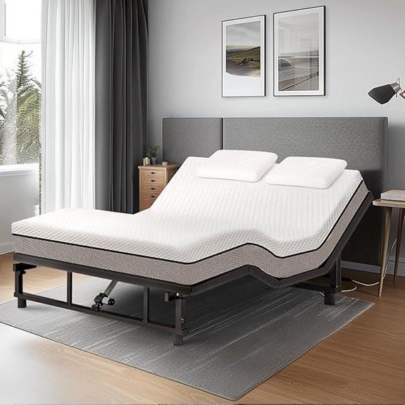 King Size Adjustable Bed Frame with Remote