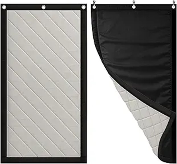 Soundproof Curtain 82.6x47.2 with Grommets