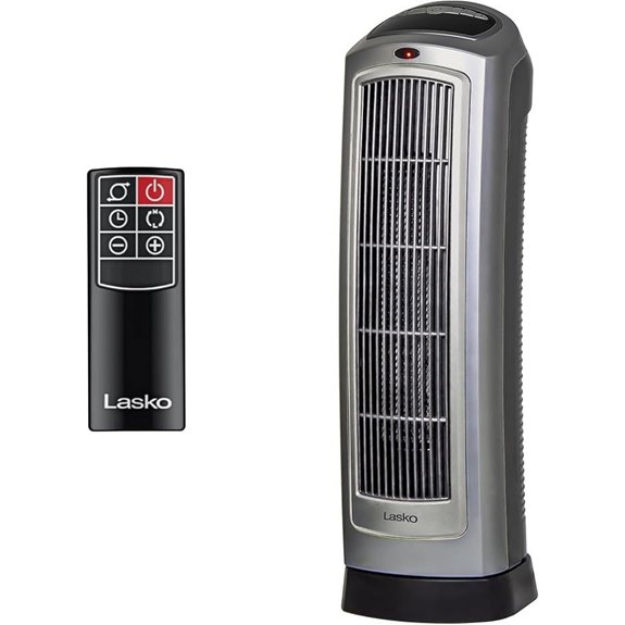 Lasko Oscillating Ceramic Tower Heater with Remote