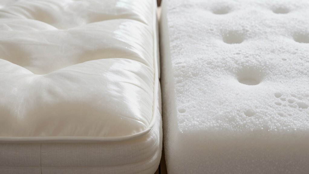 latex bounces more than foam