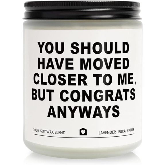 Lavender Scented Candle Housewarming Gift for New Home