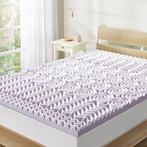 Mellow 2-Inch Lavender Memory Foam Mattress Topper