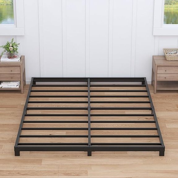 4-Inch Low Profile Queen Bed Frame Heavy Duty Metal