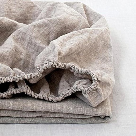 Simple&Opulence Linen Fitted Sheet Queen