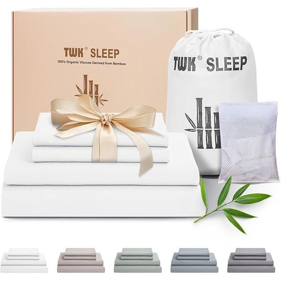 TWK Bamboo Viscose Luxury Sheet Set King