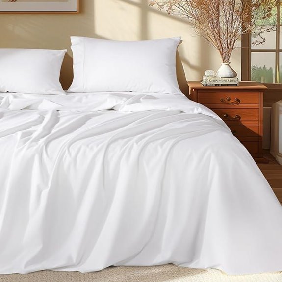 Shilucheng Egyptian Cotton King Sheets Set (4 Pieces)