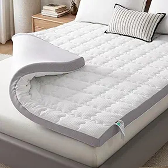 SAPHREAS King Size Memory Foam Mattress Topper