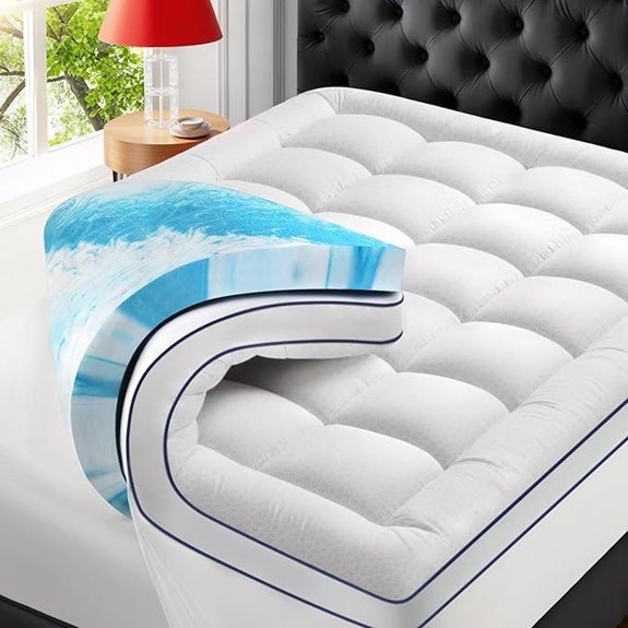 Premium Dual Layer Memory Foam Mattress Topper