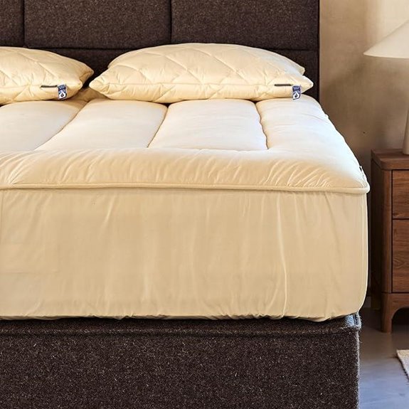 Woolroom Deluxe Wool Mattress Pad with Organic Cover