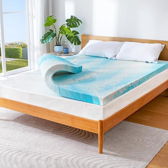 Marsail Queen Gel Memory Foam Mattress Topper