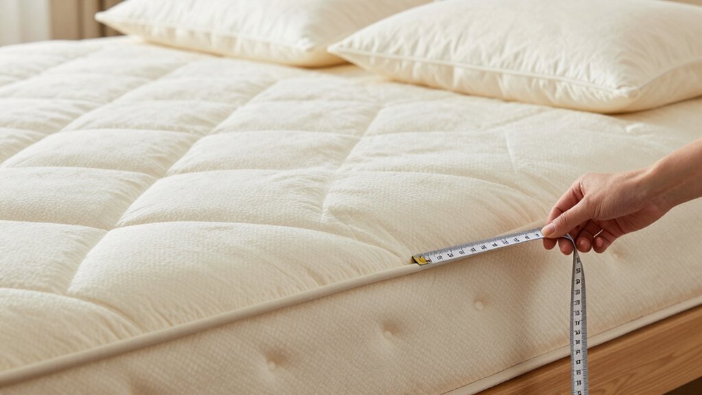 measure mattress with layers