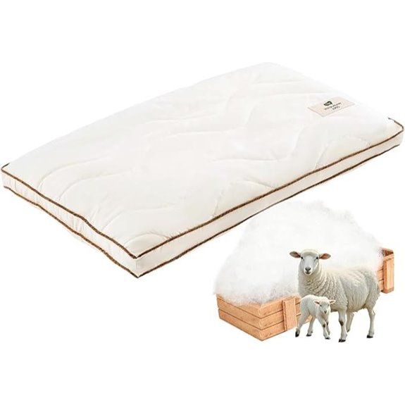Medium Organic Wool Pillow for Sleepers