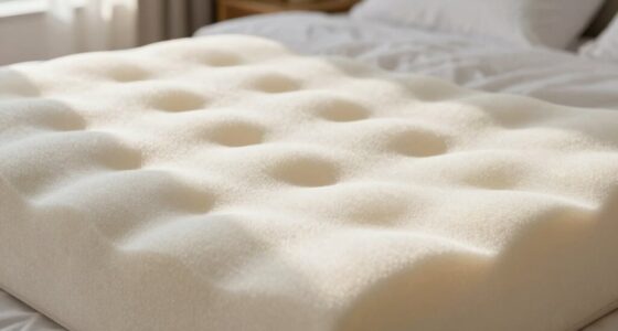 memory foam density and heat