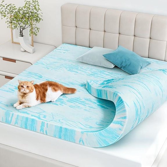 NEWBULIG Memory Foam Mattress Topper 3 Inch CertiPUR-US