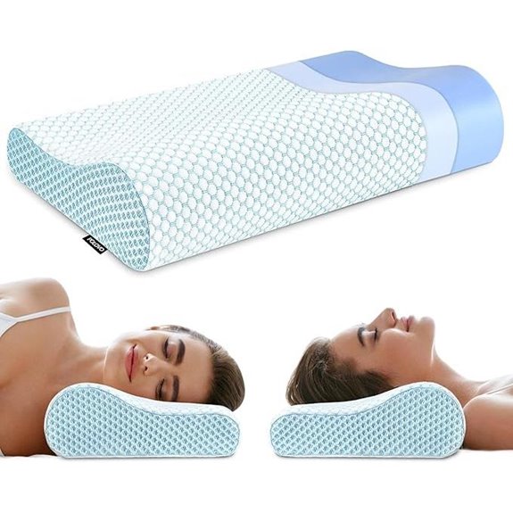 Memory Foam Neck Pillow for Sleep and Pain Relief