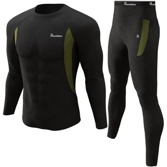 Romision Men’s Thermal Underwear Set for Cold Weather