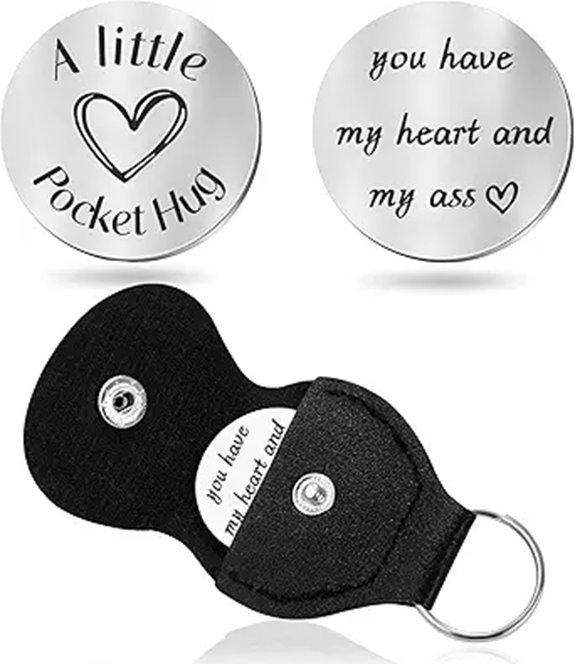 Pocket Hug Token Keychain for Men and Him