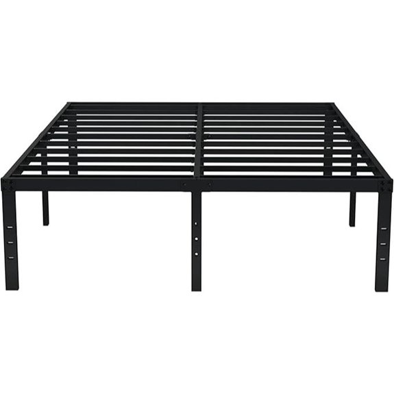 EMODA 18-Inch Cal King Metal Bed Frame with Storage