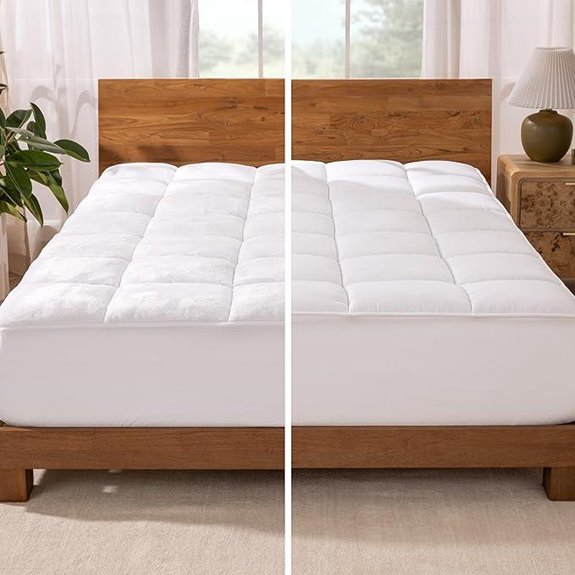 Bare Home Split King Microplush Mattress Topper