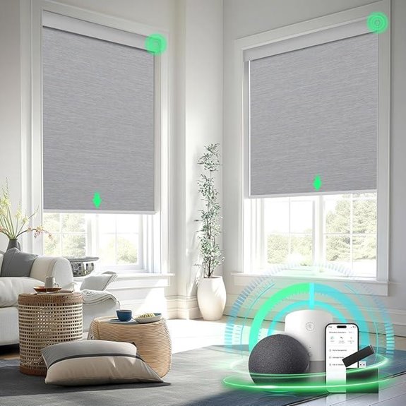 Smart Motorized Blackout Blinds with Remote (34x72)