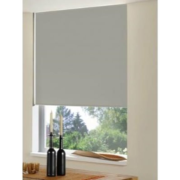 Motorized Cordless Roller Shade with Blackout Linen