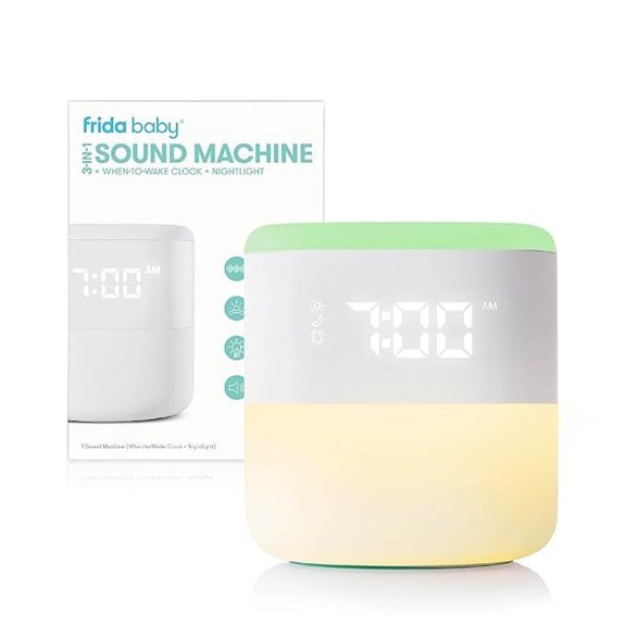 Frida Baby 3-in-1 Alarm Clock Nightlight Sound Machine