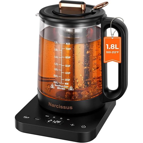 Narcissus 1.8L Electric Kettle with Removable Infuser