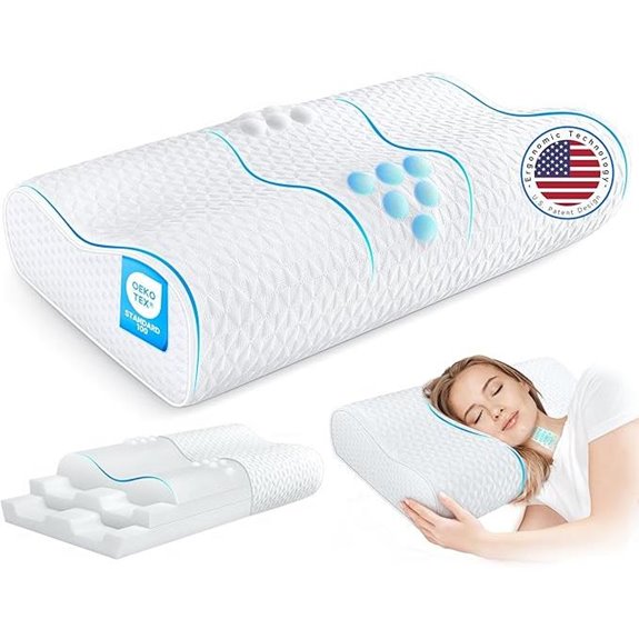Cervical Neck Pillow for Pain Relief and Sleep